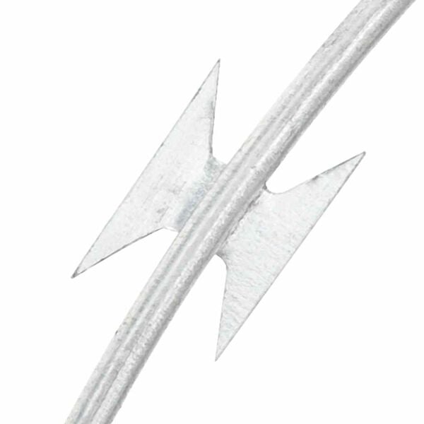 vidaXL Clipped Concertina Razor Wire Galvanised Steel 300 m