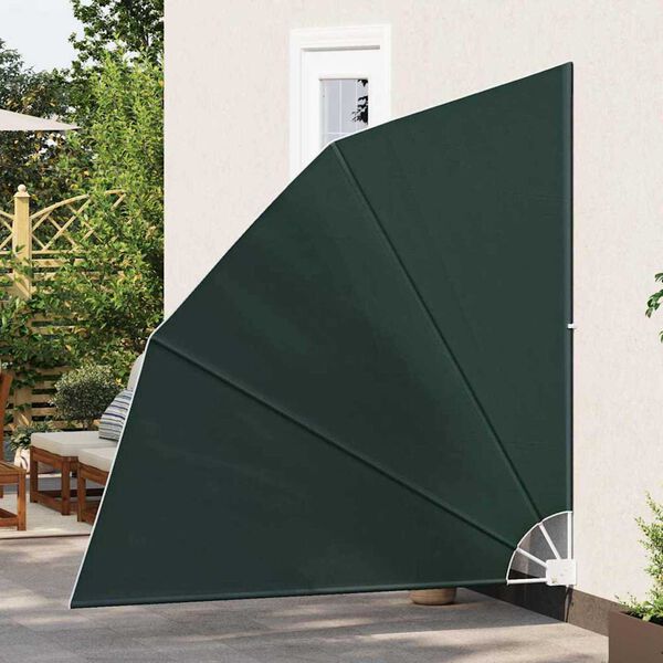 vidaXL Balcony Privacy Screen Dark green 210 x 210 cm Fabric