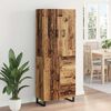 vidaXL Highboard with Drawer 2 pcs Old Wood 69.5 x 34 x 180 cm