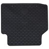 vidaXL Car Mat 4 pcs Black Rubber