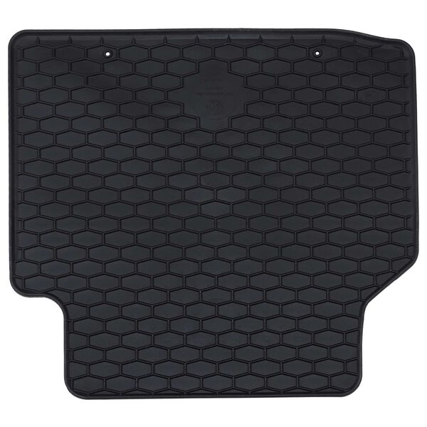 vidaXL Car Mat 4 pcs Black Rubber