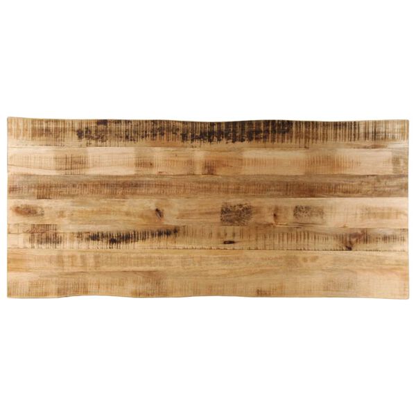 vidaXL Table Top Live Edge 140x60x3.8 cm Solid Wood Rough Mango