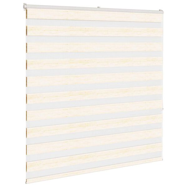vidaXL Zebra Blind Marble Beige 140x150 cm Fabric Width 135.9 cm Polyester