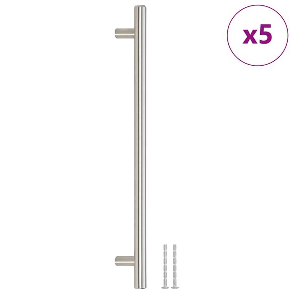 vidaXL Cabinet Handles 5 pcs Silver 224 mm Stainless Steel
