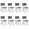 vidaXL 9 Piece Outdoor Dining Set Steel