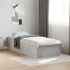 vidaXL Bed Frame without Mattress Concrete Grey 90x200 cm