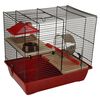 FLAMINGO Hamster Cage Enzo 2 41.5x28.5x38 cm Bordeaux
