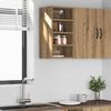 vidaXL Hanging Cabinet Riga Artisan Oak 30x29.5x60 cm Engineered Wood