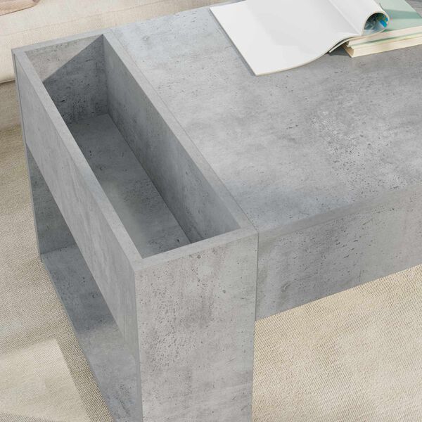 vidaXL Coffee Table Concrete Grey 110 x 50 x 41 cm Engineered Wood