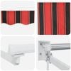 vidaXL Awning Manual Orange and Brown 350 x 250 x 165 cm Polyester