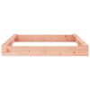 vidaXL Sandbox with Seats Square Solid Wood Douglas