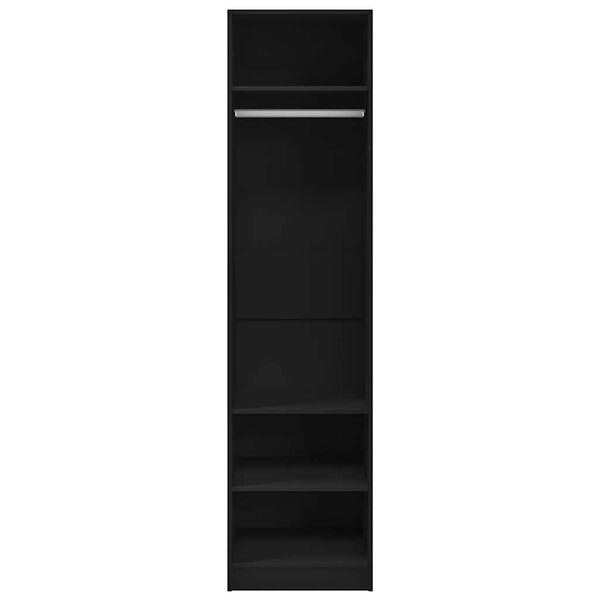 vidaXL Wardrobe Black 50x50x200 cm Engineered Wood