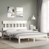 vidaXL Bed Frame without Mattress White 160x200 cm Solid Wood Pine