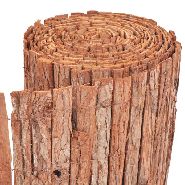vidaXL Bark Fence 1000x50 cm
