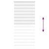 vidaXL Zebra Blind White 100x200 cm Fabric Width 95.9 cm Polyester