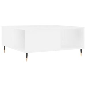vidaXL Coffee Table White 80x80x36,5 cm Engineered Wood
