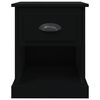 vidaXL Bedside Cabinet Black 39x39x47.5 cm Engineered Wood