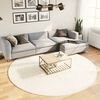 vidaXL Shaggy Rug PAMPLONA High Pile Modern Cream &Oslash; 240 cm