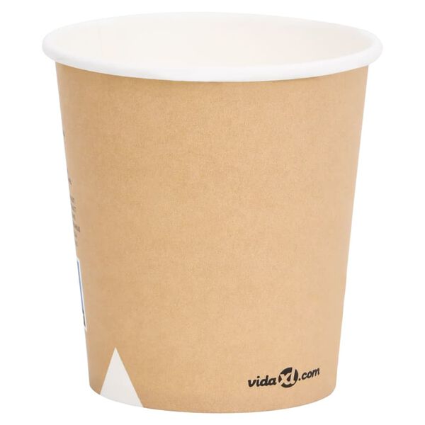 vidaXL Coffee Paper Cups 200 ml 250 pcs Brown