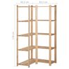 vidaXL 5-Tier Storage Corner Rack 82.5x82.5x170 cm Solid Pinewood
