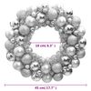 vidaXL Christmas Wreath Silver 45 cm Polystyrene