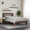 vidaXL Bed Frame without Mattress Brown Oak 90x190 cm Single