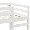vidaXL Loft Bed Frame White 90 x 190 cm Solid Pine Wood