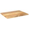 vidaXL Table Top 90x70x2.5 cm Rectangular Solid Wood Mango