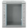 vidaXL Network Cabinet with Storage Grey 53 x 45 x 60 cm Steel