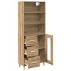 vidaXL Highboard Artisan Oak 69.5 x 34 x 180 cm Engineered Wood