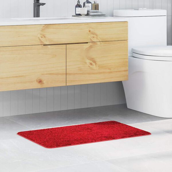 vidaXL Anti-slip Bath Mat Red 50 x 80 cm PP