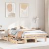 vidaXL Bed frame without Mattress 120x200 cm Solid Wood Pine