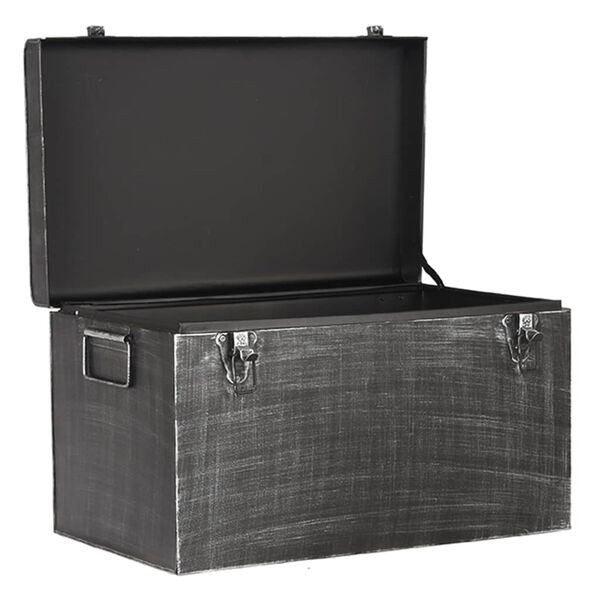 LABEL51 Storage Box Vintage 50x30x30 cm L Antique Black
