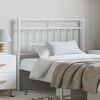 vidaXL Metal Replace Headboard White 100 cm