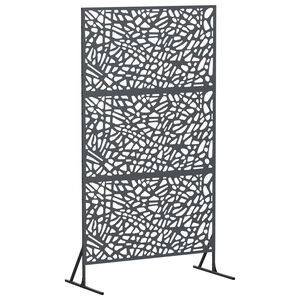 vidaXL Privacy Screen 100 x 50 x 180 cm Steel Anthracite