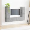 vidaXL TV Cabinet Set 6 pcs Concrete Grey Engineered Wood