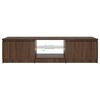 vidaXL TV Cabinet with LED Lights Brown Oak 140x40x36 cm