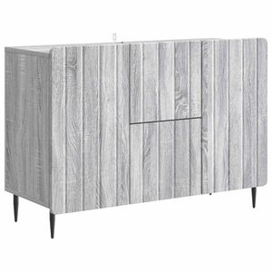 vidaXL Sideboard Grey Sonoma 89 x 34.5 x 62 cm Engineered Wood