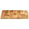 vidaXL Table Top 60x60x3.8 cm Live Edge Solid Wood Rough Mango