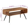 vidaXL Coffee Table Solid Acacia Wood 95x40x45 cm