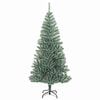 vidaXL Artificial Christmas Tree Snow Flocked with LED Light 210 cm