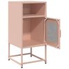 vidaXL Bedside Cabinet Pink 36x39x78 cm Cold-rolled Steel