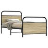 vidaXL Bed Frame Without Mattress 90x200 cm Sonoma Oak Engineered Wood