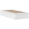 vidaXL Bed Frame without Mattress White 90x190 cm Single Solid Wood Pine