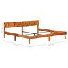 vidaXL Bed Frame without Mattress Solid Wood 200x200cm