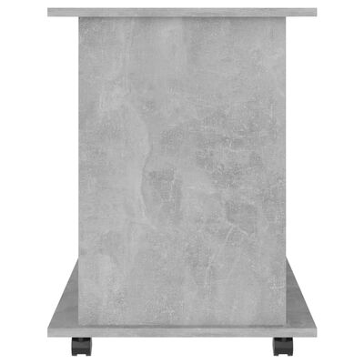 vidaXL Rolling Cabinet Concrete Grey 60x45x60 cm Engineered Wood