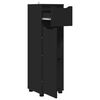 vidaXL Bathroom Cabinet Black 30.5 x 30 x 101 cm Engineered Wood