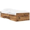 vidaXL Bed Frame with Storage Old Wood 80 x 200 cm Engineered Wood