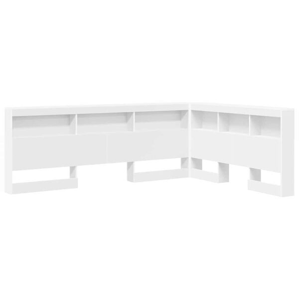 vidaXL Storage Headboard with Shelf White 150 cm Engineered Wood