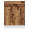 vidaXL Drawer Bottom Cabinet Lyon Old Wood 60x46x81.5 cm Engineered Wood